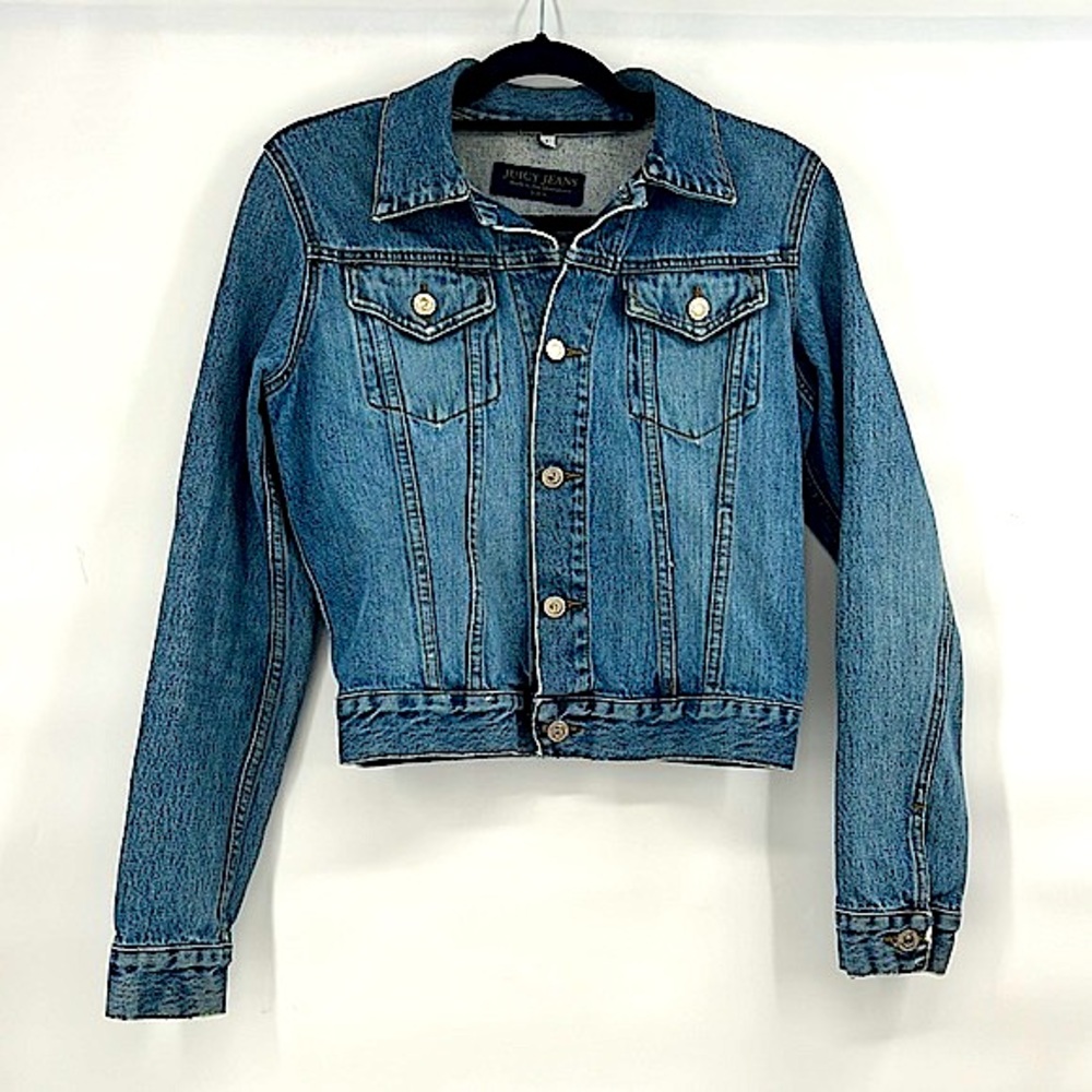 Juicy couture vintage denim jacket size large